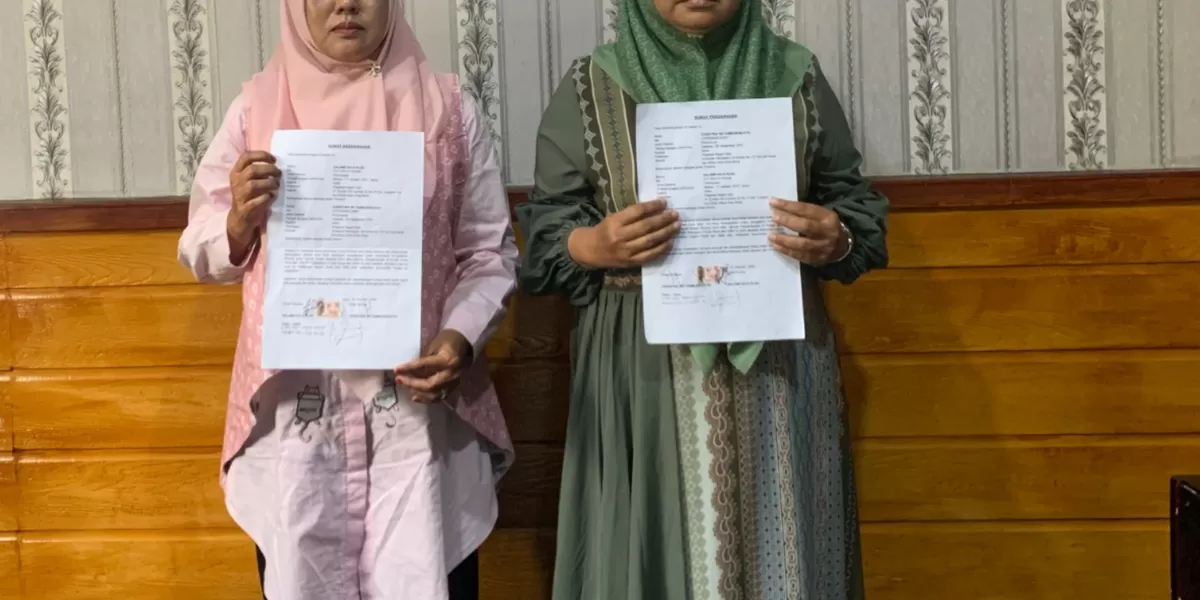 Penyelesaian perkara guru SD di Kejatisu. (Realitasonline.id/dokumen)