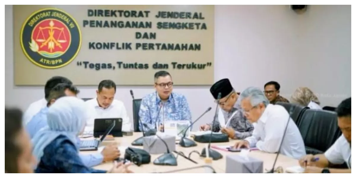 Pansus Zona Merah DPRD Kota Jambi lakukan pertemuan dengan jajaran Kementerian ATR/BPN di Jakarta. (Realitasonline.id/Dok