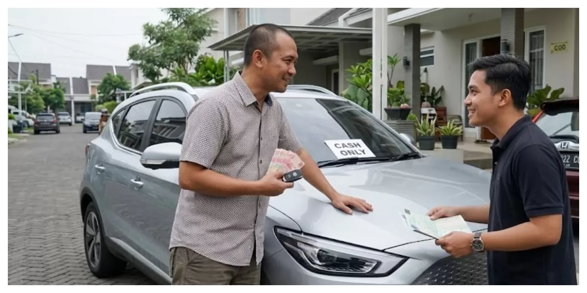 Keterangan foto: Ilustrasi COD membeli mobil bekas (Realitasonline/ Canva)