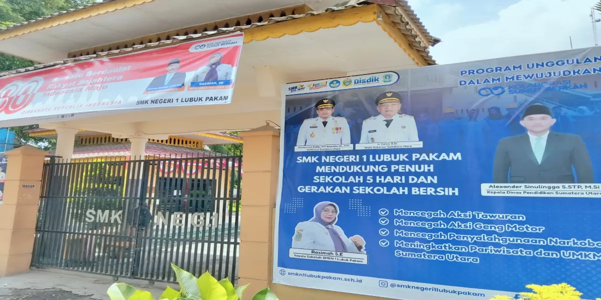 SMK Negeri 1 Lubuk Pakam. (Realitas online.id/zul)