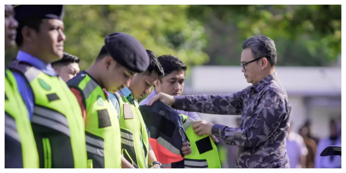Apel Gabungan persiapan Angkasa Pura Aviasi Bandara Kualanamu sambut Angkutan Udara Lebaran 1447/2026, Jumat (13/3/2026). (Realitasonline.id/Dok)