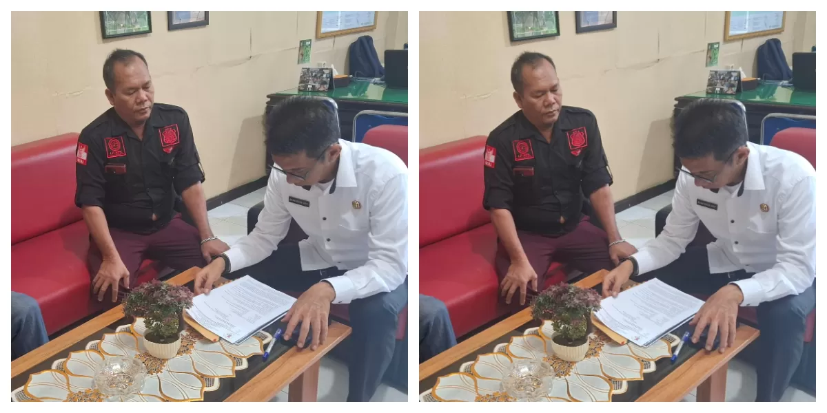 Ketua LSM LPPN Bangkit Hasibuan layangkan surat pengaduan ke kantor Dinas Kehutanan Provinsi Sumut. (Realitasonline.id/Dok)   