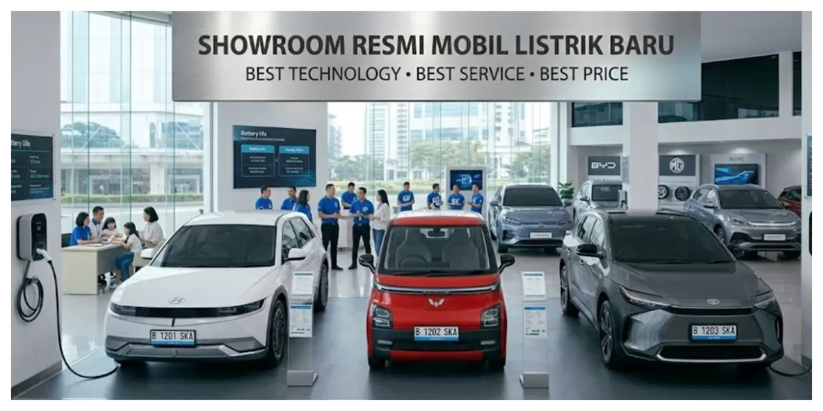 Ilustrasi mobil listrik modern yang digunakan untuk mobilitas perkotaan (Realitasonline/ Canva)