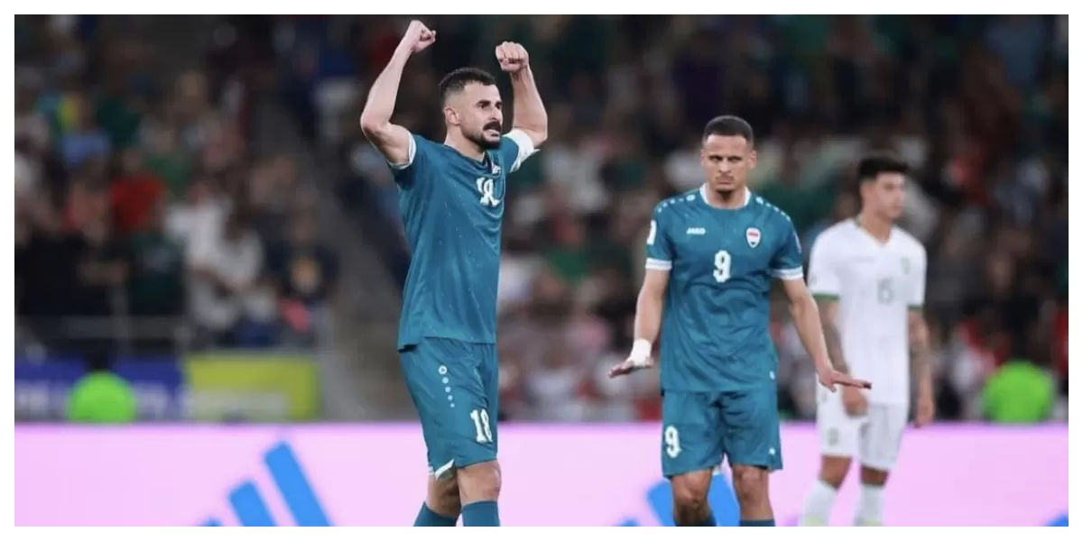 Keterangan Foto : Selebrasi pemain Iraq saat mencetak gol kegawang Bolivia (Realitasonline.id / Dok)
