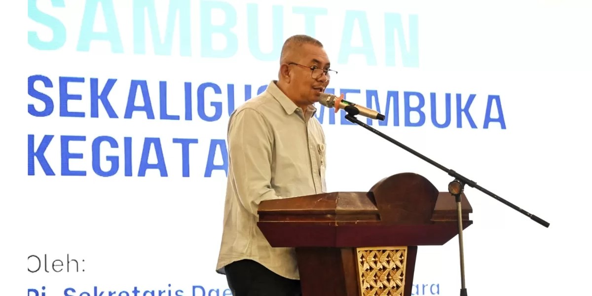 Pj Sekda Sumut Sulaiman Harahap hadiri Rakorda Program Pembangunan Keluarga, Kependudukan dan KB Provinsi Sumut 2026, Selasa (7/4/2026). (Realitasonnline.id/Kominfo Sumut/Munawar Harahap)