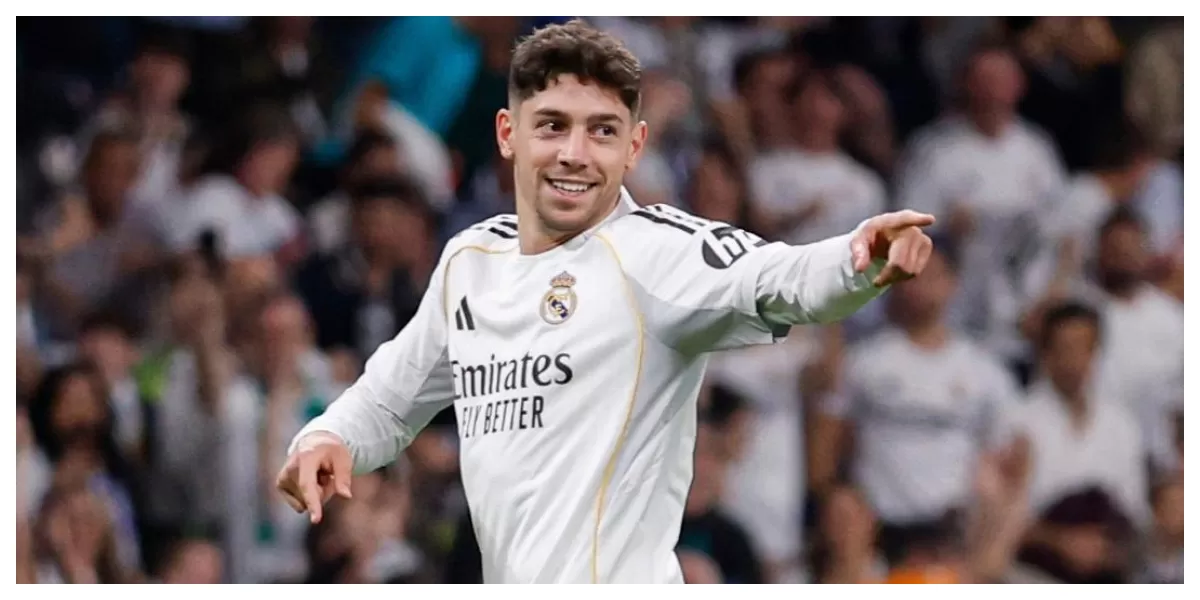 Keterangan Foto : Federico Valverde merayakan golnya saat mencetak gol kegawang Girona (Realitasonline.id / ig : @realmadrid)