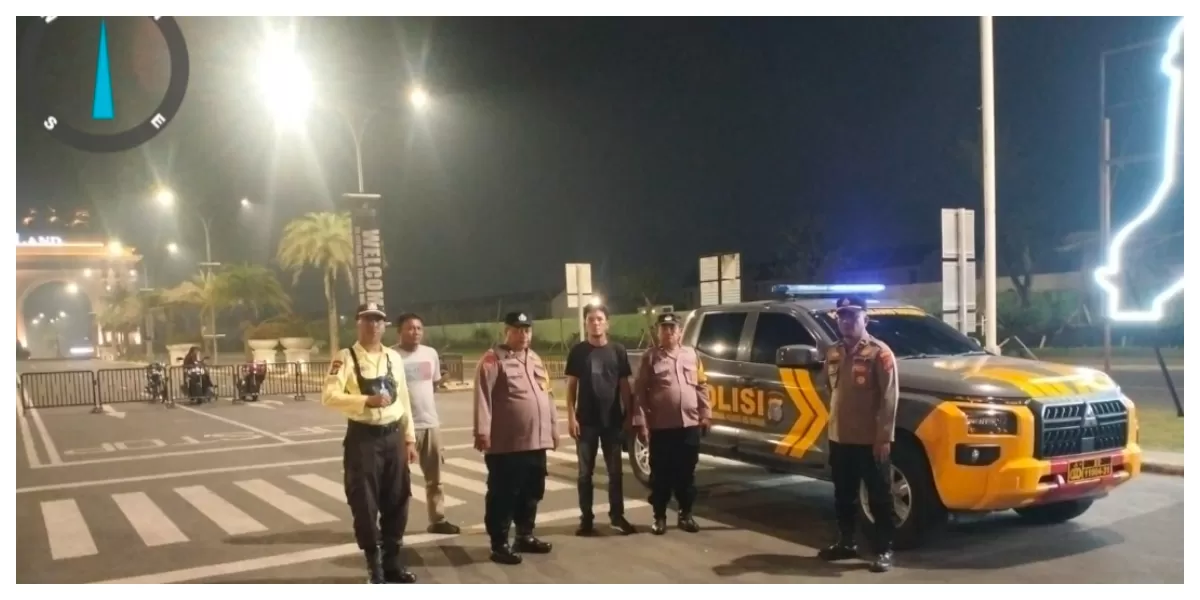 Personil Polresta Deli Serdang melakukan patroli malam untuk mengantisipasi segala bentuk tindak kejahatan (Realitasonline.id/zul)