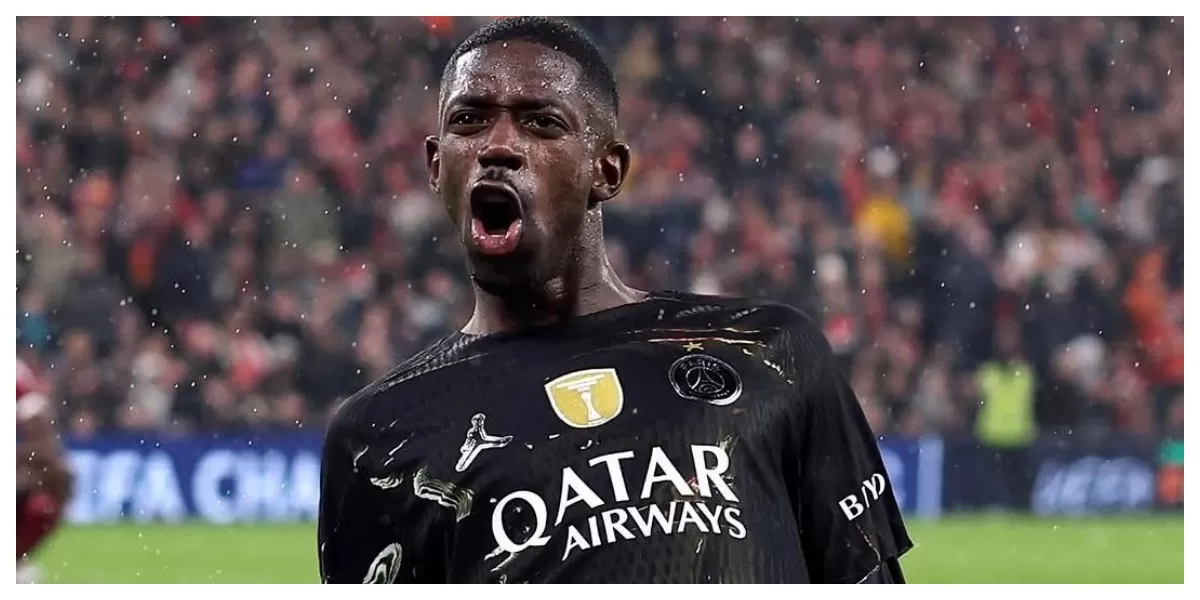 Keterangan Foto : Ousmane Dembele mencetak gol penutup kemenangan PSG atas Liverpool (Realitasonline.id / ig : @psg)