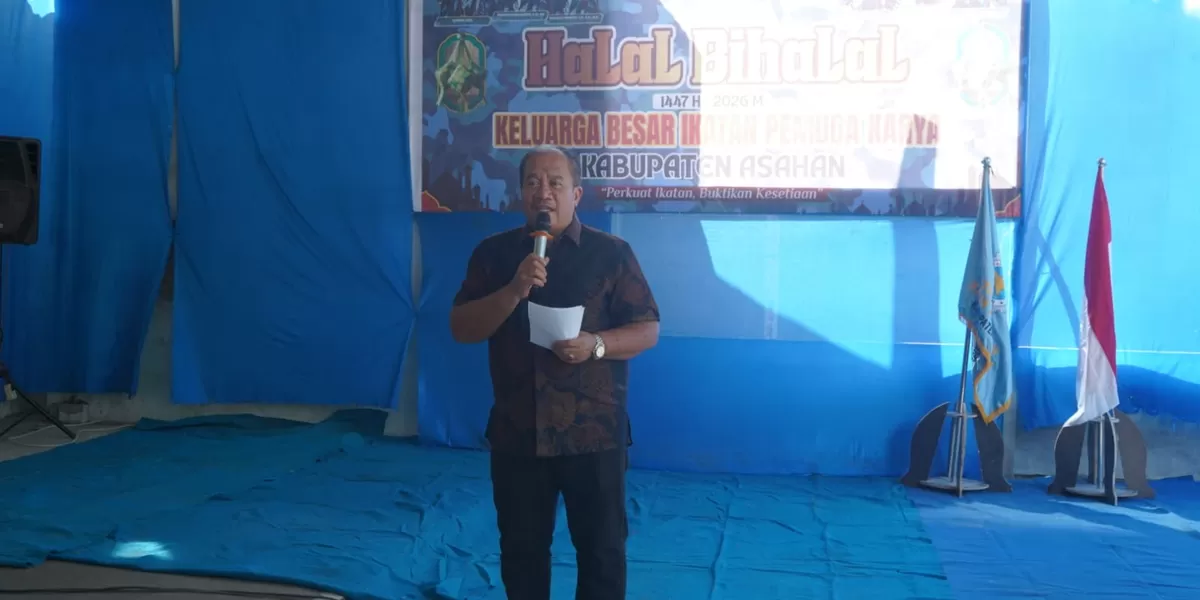  Bupati Asahan Taufik Zainal Abidin Siregar saat menghadiri halal bihalal IPK