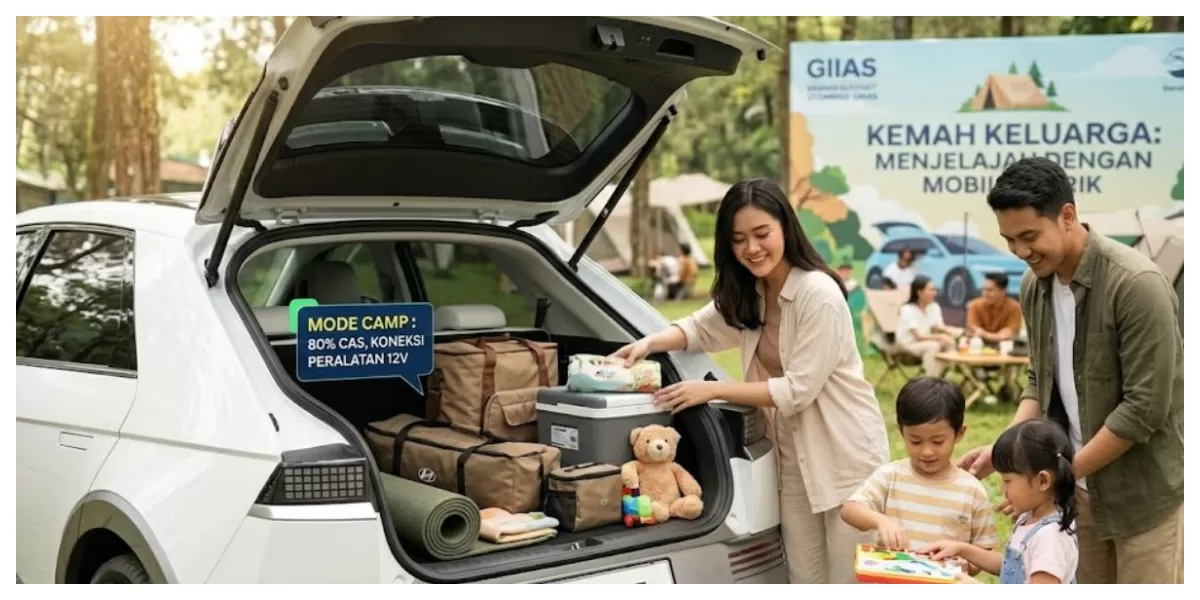 Ilustrasi mobil listrik keluarga dengan kabin luas dan teknologi keselamatan modern untuk perjalanan yang lebih nyaman (Realitasonline/ Canva)