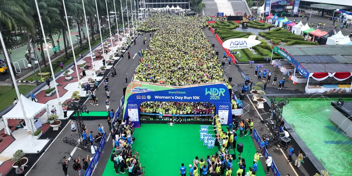Suasana event lari womens day run (Tim KB)