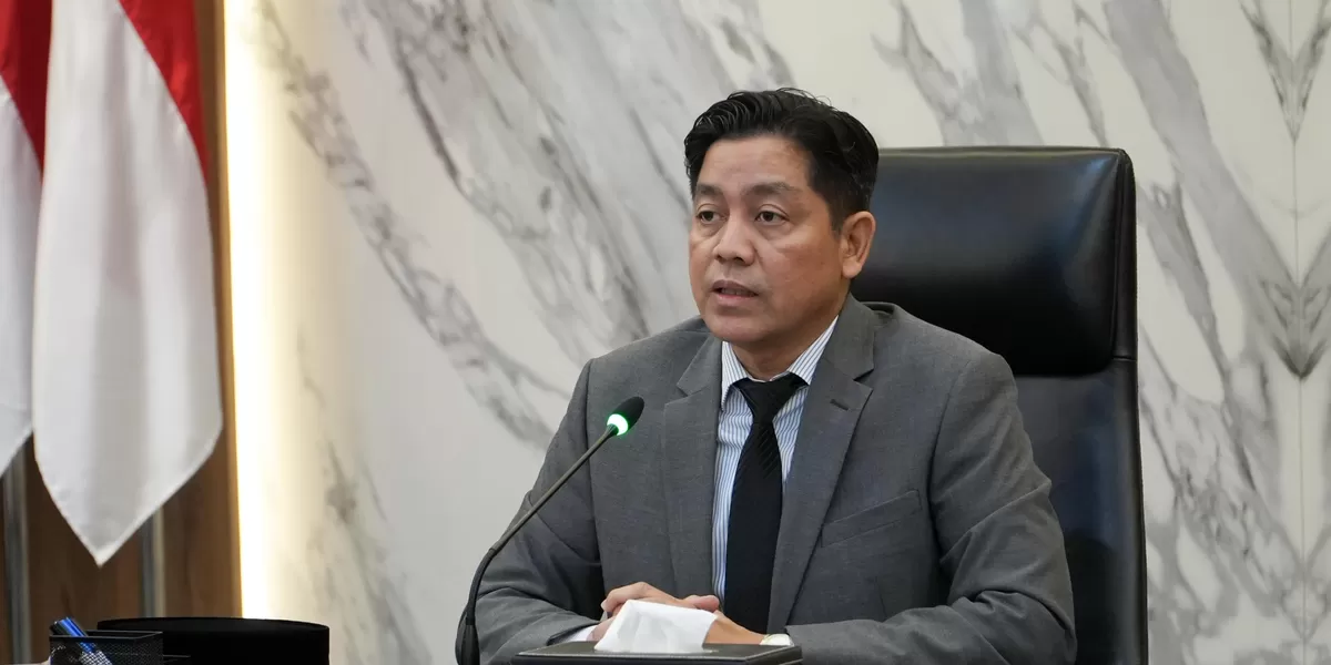 Juru Bicara Kemenko Perekonomian Haryo Limanseto memberikan penjelasan mengenai keuntungan strategis perjanjian perdagangan ART antara Indonesia dan Amerika Serikat (Dok. Ekon RI)