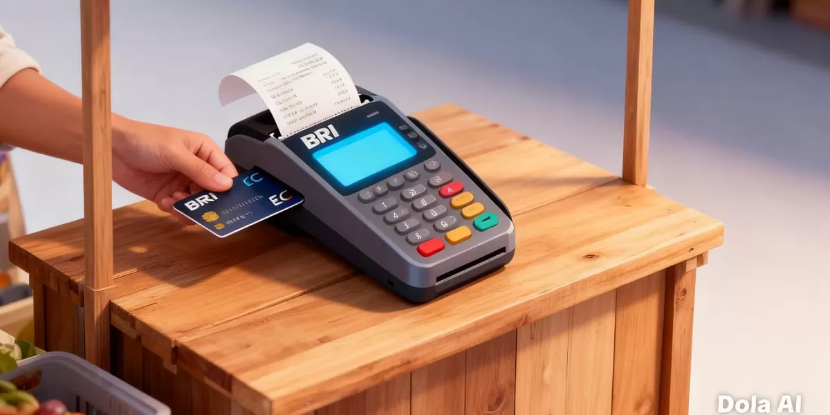 Ilustrasi mesin mesin Electronic Data Capture (EDC). KPK mendalami dugaan penggelembungan harga dan pengaturan tender dalam proyek pengadaan mesin EDC BRI senilai Rp2,1 triliun. (Dok. Kreasi Dola AI)