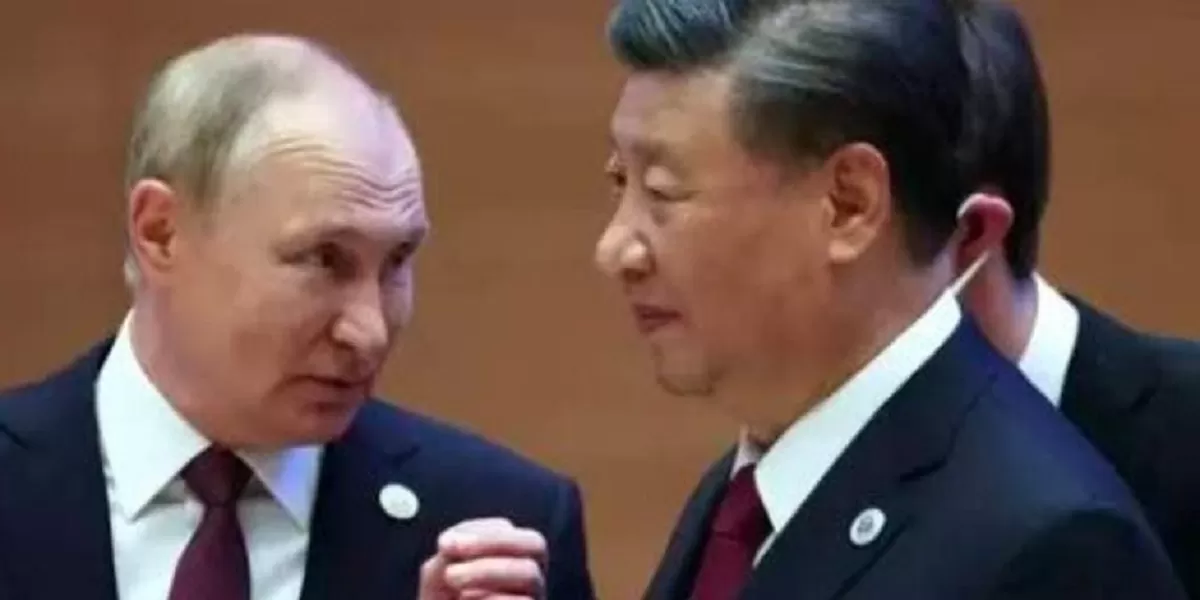 Presiden Tiongkok Xi Jinping dan Presiden Rusia Vladimir Putin. Pembangunan infrastruktur energi yang mendukung stabilitas pasokan gas industri manufaktur Tiongkok. (Dok Twitter)