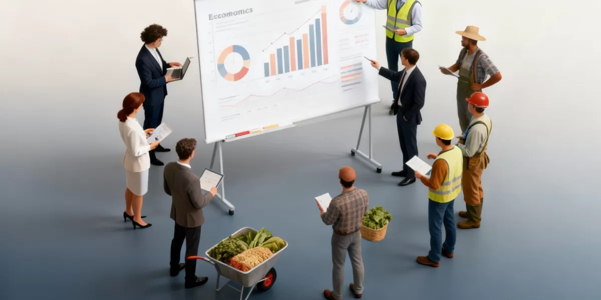 Ilustrasi, Pertumbuhan ekonomi pascapandemi diklaim solid, namun data statistik menunjukkan kesejahteraan masyarakat belum pulih merata.   (Dok. Kreasi Dola AI)