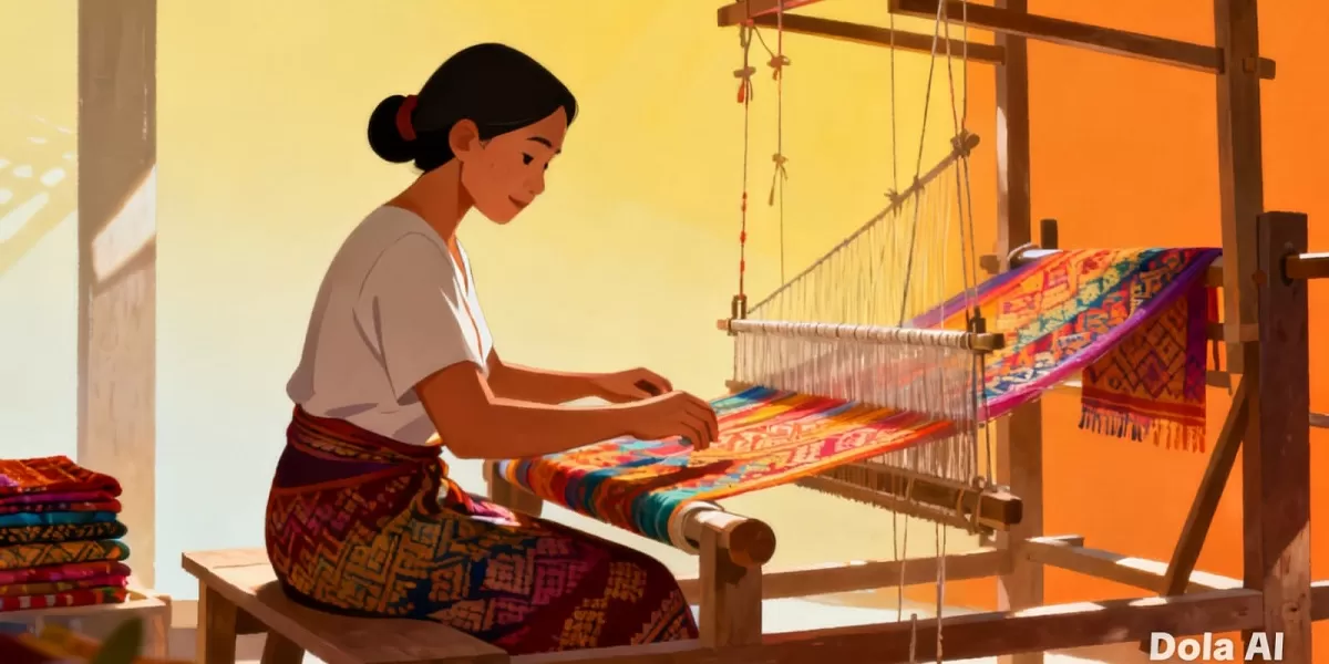 Ilustrasi industri tekstil dan produk tekstil. Industri tekstil Indonesia masih menyerap hampir 4 juta tenaga kerja meski menghadapi tekanan biaya produksi dan stagnasi ekspor selama satu dekade terakhir. (Dok. Kreasi Dola AI)