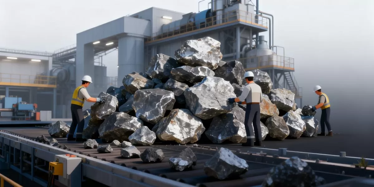 Ilustrasi komoditas nikel. Juru Bicara KPK Budi Prasetyo memaparkan temuan kerawanan tata kelola nikel nasional yang berpotensi merugikan negara dan lingkungan. (Dok. Dola AI)