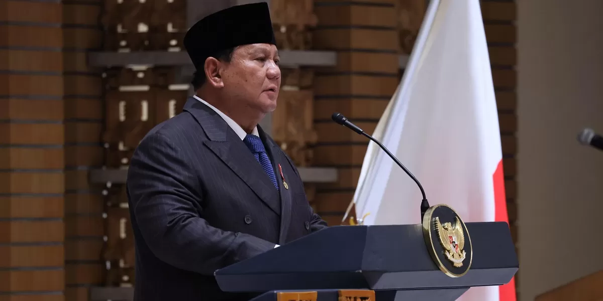 Presiden Prabowo menjelaskan peluang kerja sama industri Indonesia Jepang di hadapan pelaku bisnis dan investor Tokyo. (Dok. Bakom RI)
