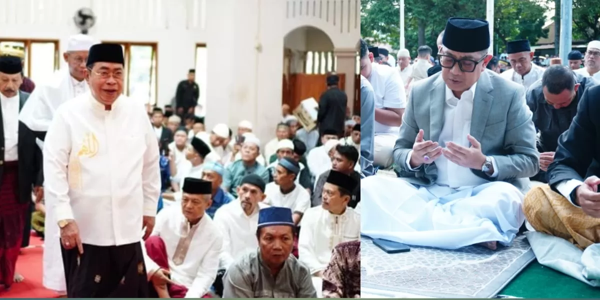 Wali Kota dan Wakil Wali Kota Gorontalo Salat Id di Tempat Berbeda