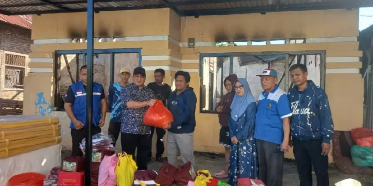 Pemrov Gorontalo Gerak Cepat Bantu Korban Kebakaran ( Foto: RRI.co.id) 