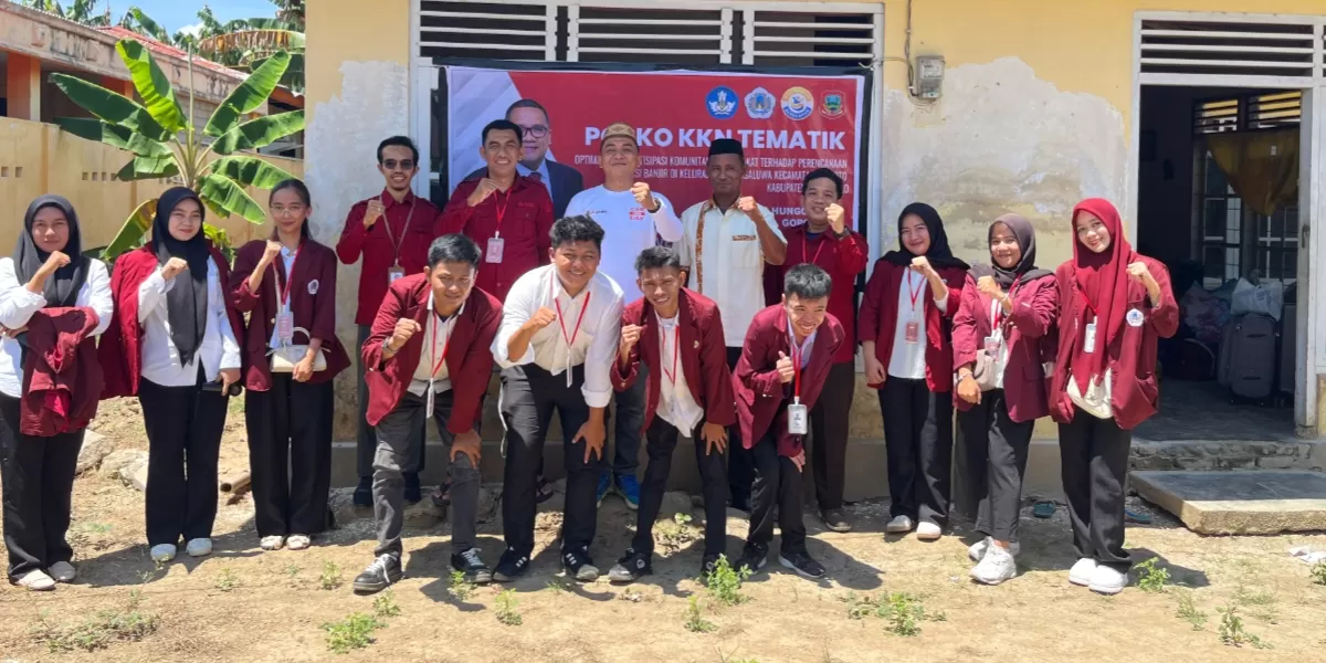 Mahasiswa KKN Tematik Universitas Negeri Gorontalo 