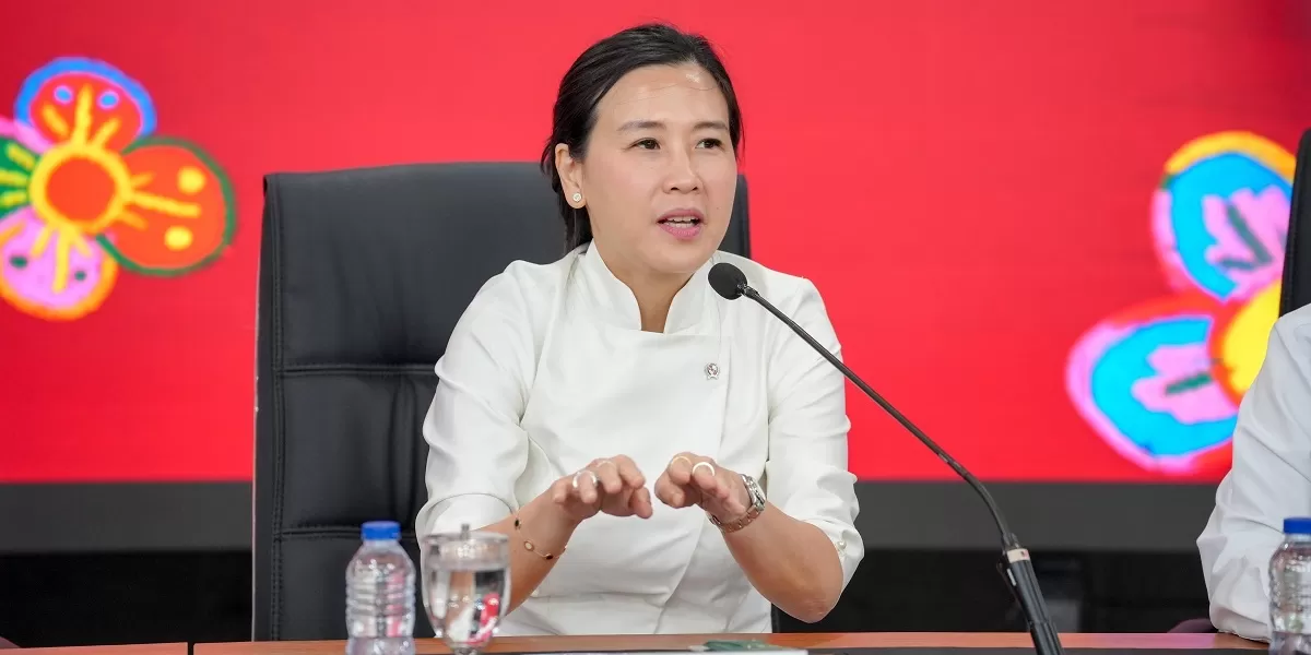 Ketua Panitia Imlek Nasional Irene Umar menyampaikan Imlek Festival 2026 sebagai milik bersama seluruh bangsa.   (Dok. PR Kit Imlek)