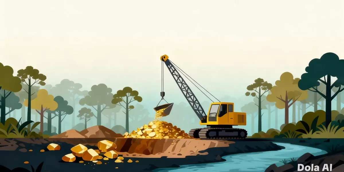 Ilustrasi pertambanan rakyat. 1. Aktivitas tambang rakyat menjadi fokus penataan Kementerian ESDM melalui rencana penerbitan 313 Wilayah Pertambangan Rakyat pada 2026.   (Dok. Kreasi Dola AI)