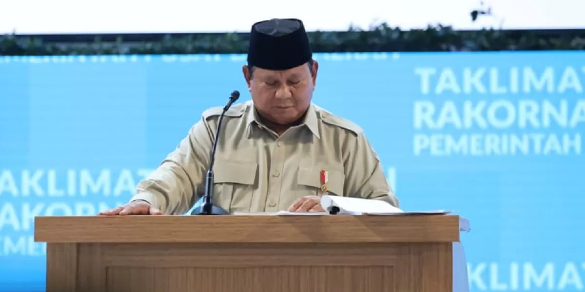 Presiden Prabowo Subianto menyampaikan pidato terkait akuntabilitas eks pimpinan BUMN dan aset negara 1,04 triliun Dolar AS. (Dok. Bakom Pemerintah)