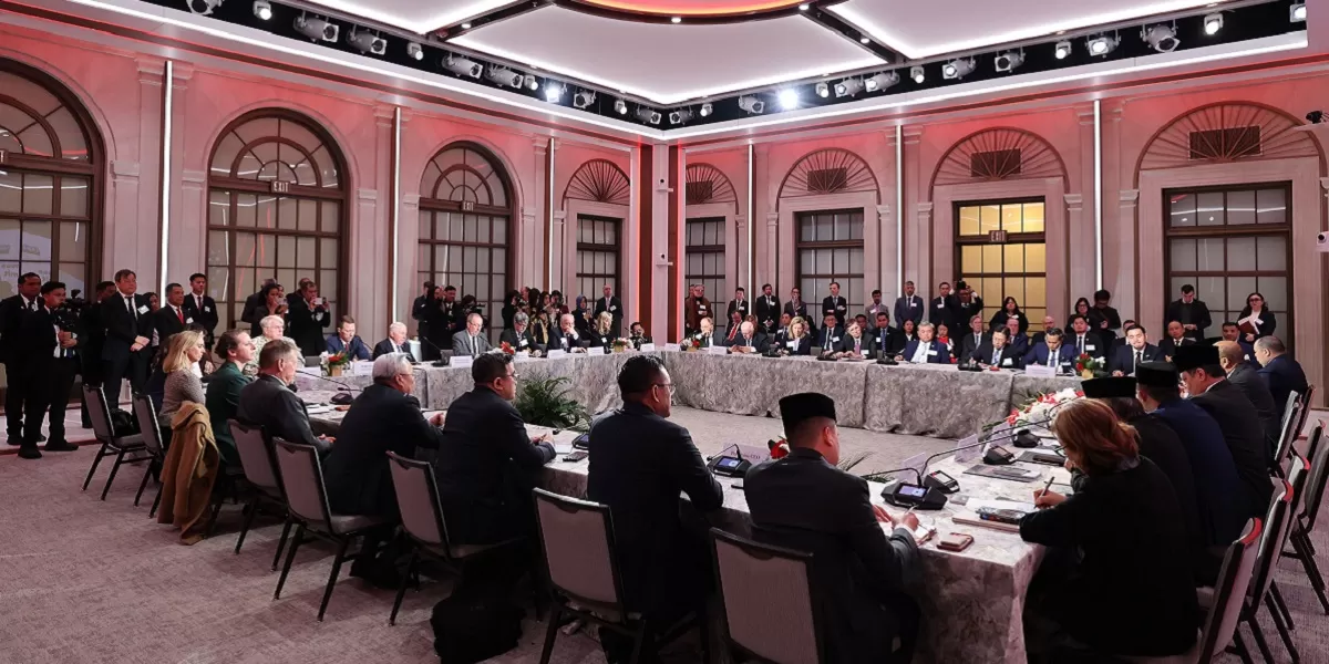 Kerja sama ekonomi Indonesia Amerika Serikat diperkuat melalui perjanjian dagang yang diharapkan memberi kepastian bagi pelaku usaha global. (Dok. Tim Media Presiden)