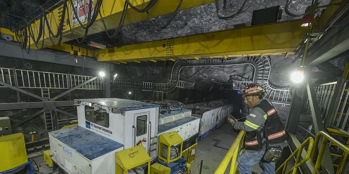 PT Freeport Indonesia. Foto udara kawasan tambang Freeport Indonesia memperlihatkan skala operasi yang kini diperdebatkan setelah kritik Walhi terhadap rencana perpanjangan kontrak tambang. (Dok. ptfi.co.id)