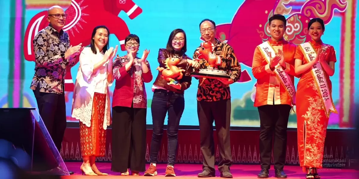 Kemeriahan Imlek Festival Nusantara menghadirkan kolaborasi budaya sebagai strategi diplomasi kreatif Indonesia memperkuat hubungan bilateral Tiongkok. (Dok. Panitia Imlek Festival 2577)