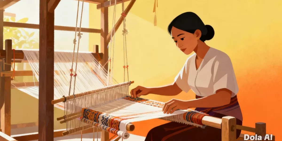 Ilustrasi industri tekstil dan produk tekstil. Industri tekstil Indonesia masih menyerap hampir 4 juta tenaga kerja meski menghadapi tekanan biaya produksi dan stagnasi ekspor selama satu dekade terakhir. (Dok. Kreasi Dola AI)