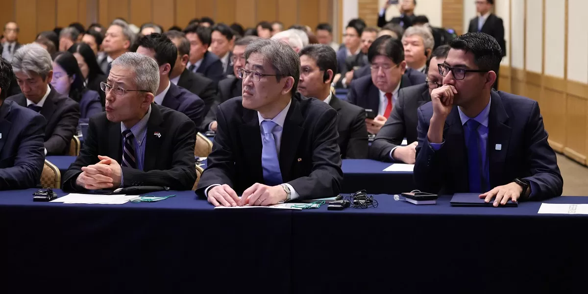 Presiden Prabowo menjelaskan peluang kerja sama industri Indonesia Jepang di hadapan pelaku bisnis dan investor Tokyo. (Dok. Bakom RI)