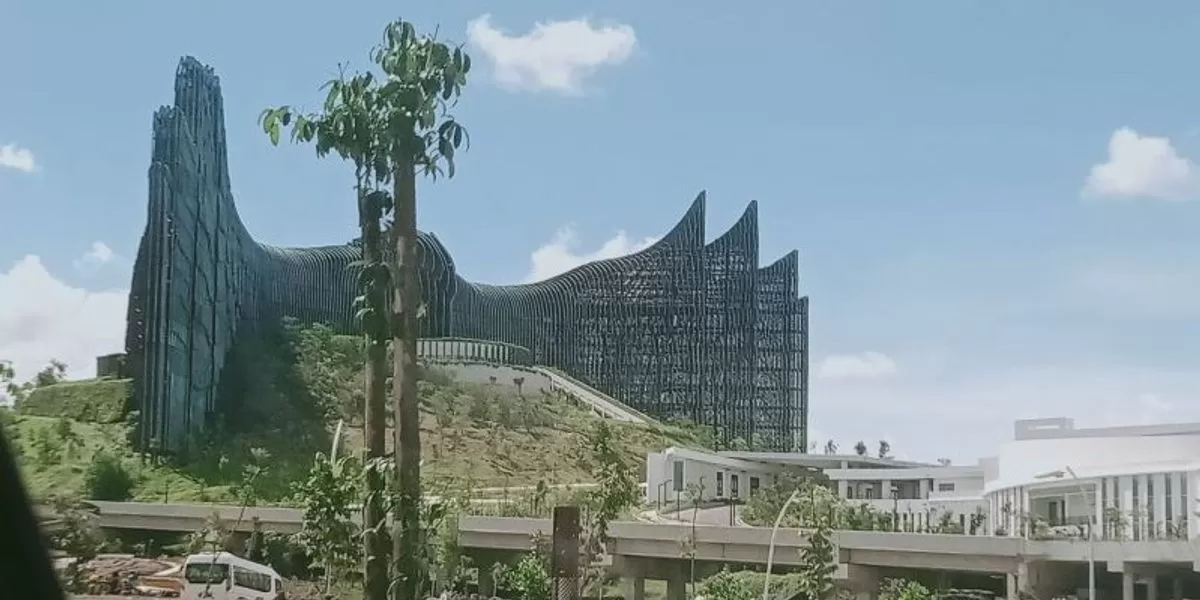 Gedung Istana Garuda di IKN. (Antara)