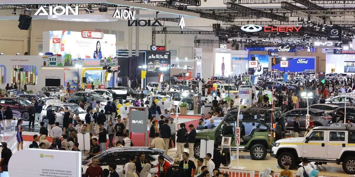 Suasana pameran otomotif di Indonesia ((Foto: VOI))