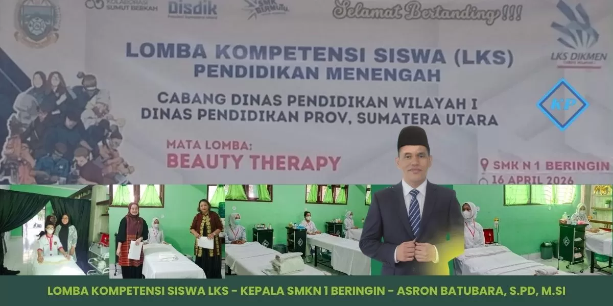 Peserta LKS cabang Beauty Therapy saat mengikuti uji praktik di SMK Negeri 1 Beringin, Sumatera Utara. (SMKN 1 BERINGIN)