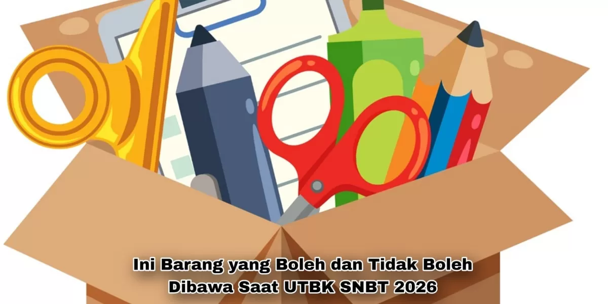 Berikut beberapa ketentuan barang yang boleh dan tidak boleh dibawa saat UTBK SNBT 2026 (Freepik/brgfx diedit dengan Picsart)