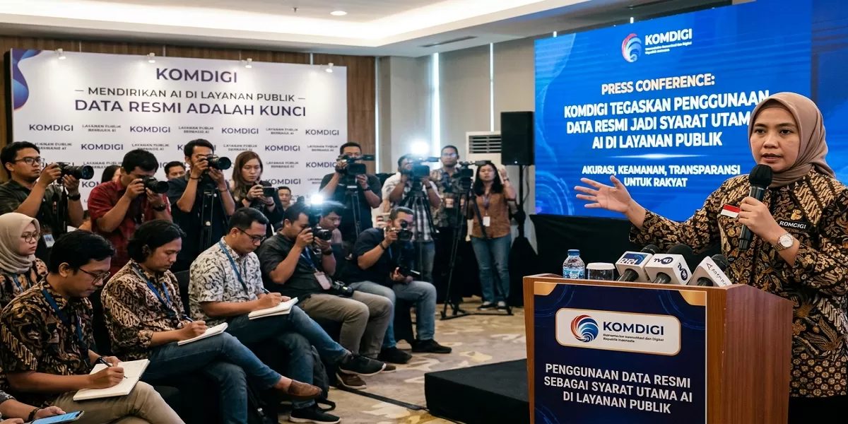 Komdigi tegaskan penggunaan data resmi jadi syarat utama AI di layanan publik (Ilustrasi AI/Dadang Ferdian Zaenal Arif)