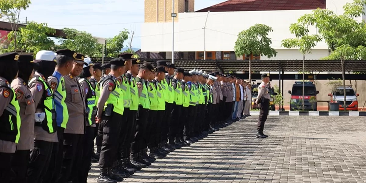 Polres Sukoharjo gelar apel kesiapan arus balik Nataru 2026. (Dokumen Polres Sukoharjo)