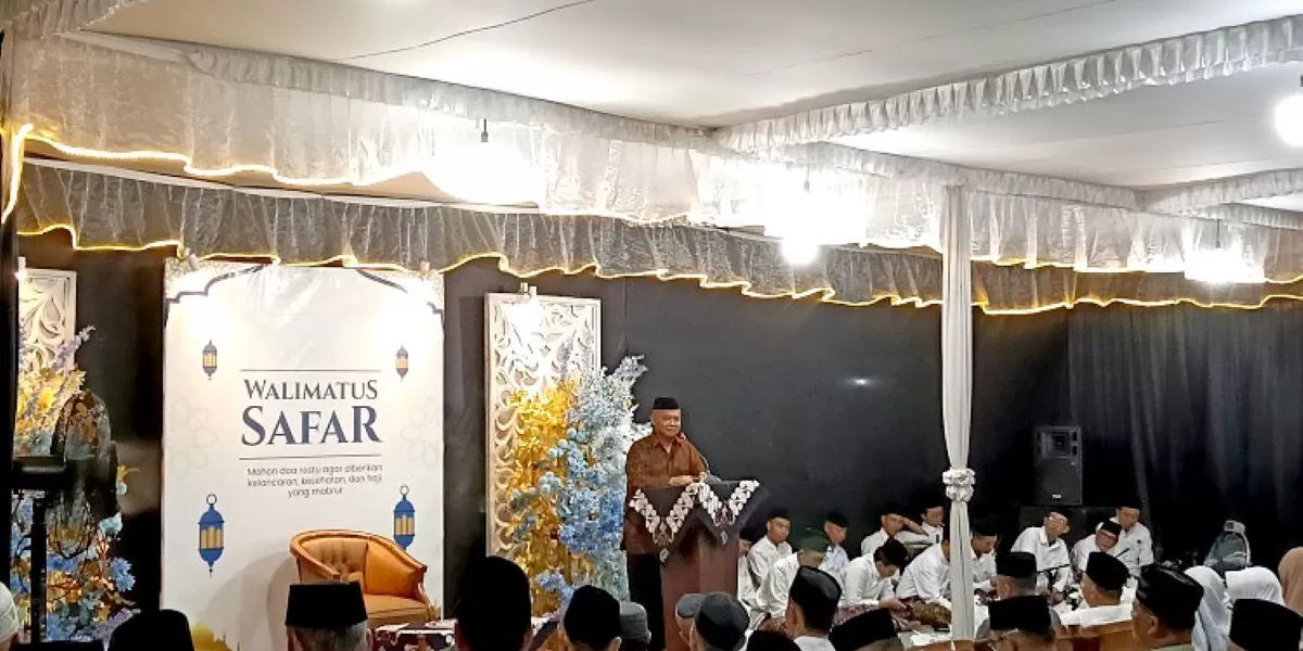 Suasana pelaksanaan Walimatus Safar di kompleks Rumah PWS, Sidoluhur Godean.  (Foto: Sulistyanto)