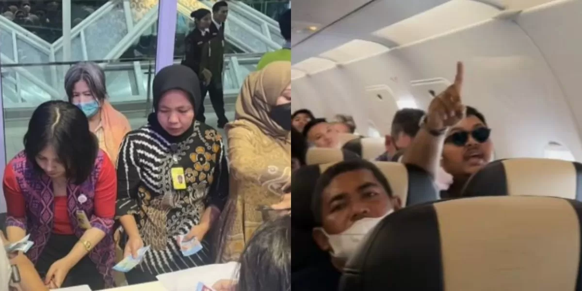 Menyoroti insiden viral pesawat Super Air Jet tujuan Denpasar yang sempat alami delay selama 5 jam hingga akhirnya penumpang diberi kompensasi. (Instagram.com/@undercover.id