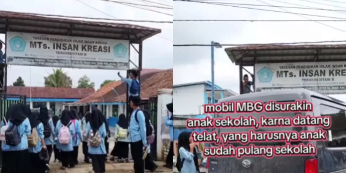 Menyoroti viralnya dugaan keterlambatan mobil MBG ke sekolah MTs di Bogor, Jawa Barat. (Instagram.com/@thinksmart.id)