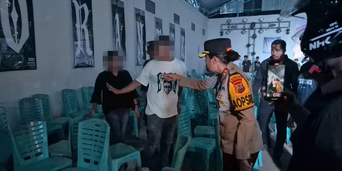 Penertiban pesta miras yang melibatkan anak remaja  (Dok. Humas Polres TTU)