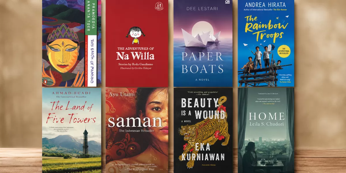 Buku-buku ini merupakan karya penulis Indonesia yang sudah diterjemahkan ke Bahasa Inggris.