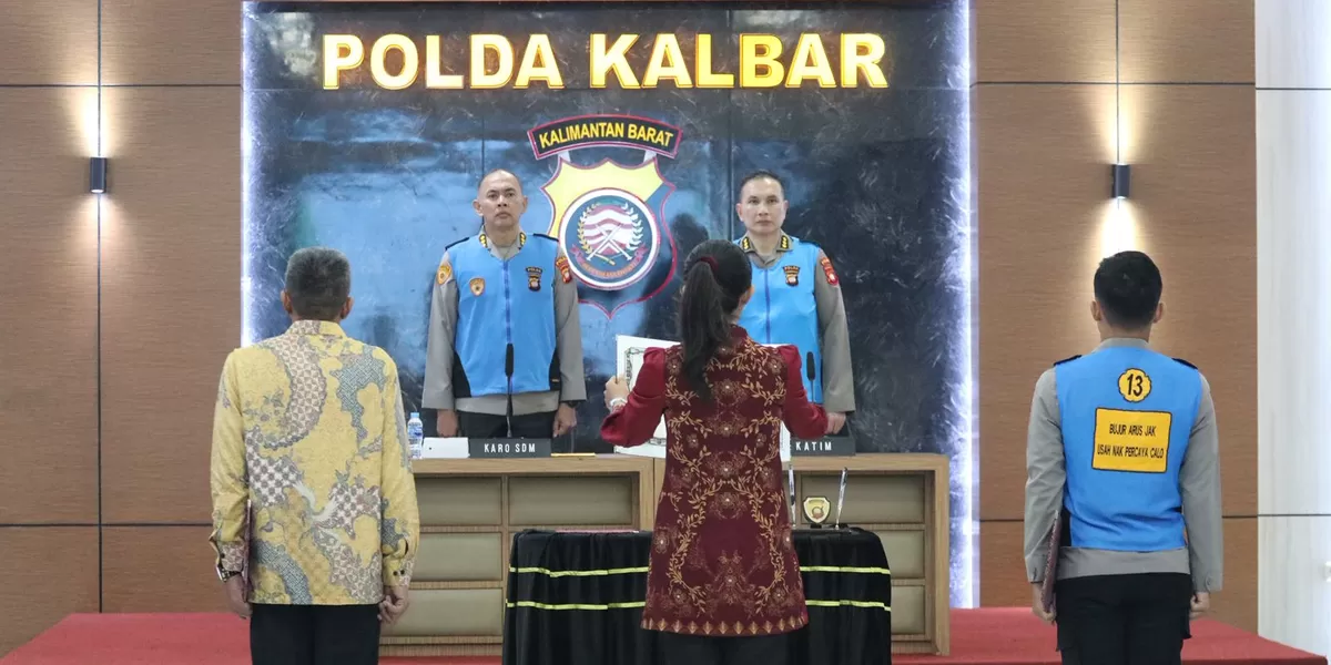 KARO SDM Polda Kalbar Pimpin Pengambilan Sumpah dan Penandatanganan Pakta Integritas Seleksi SIPSS 2026