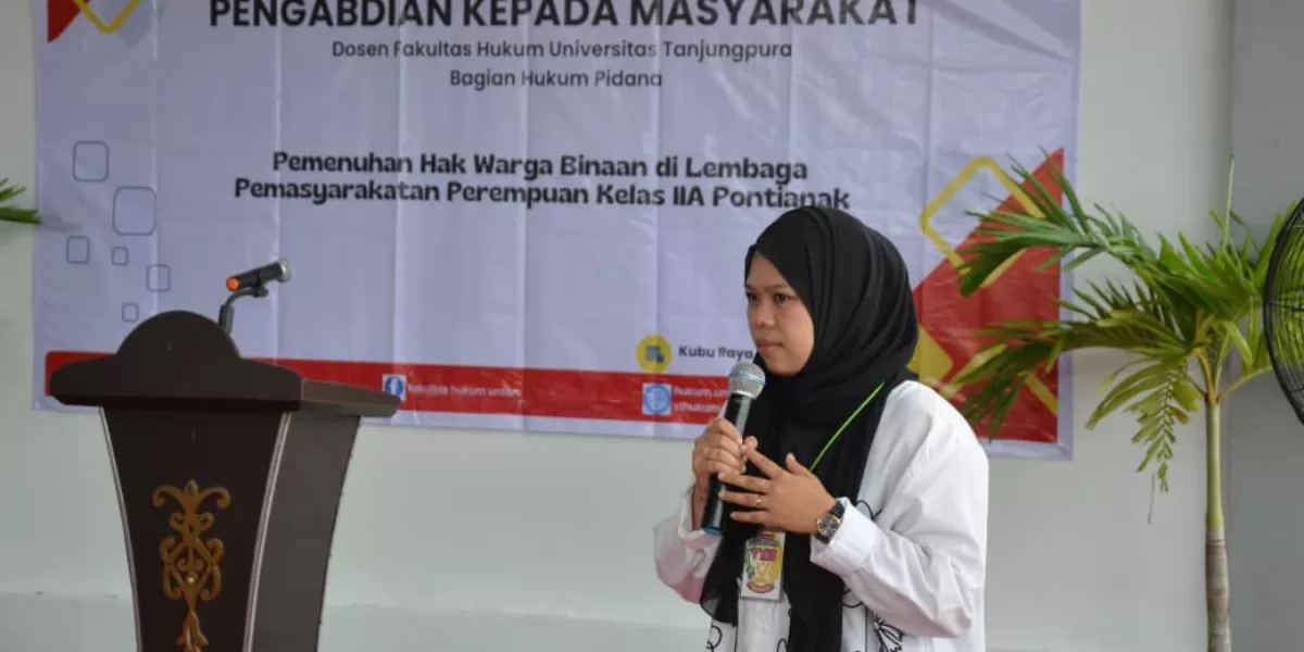 Yuliana,  akademisi Hukum Pidana Universitas Tanjungpura, 