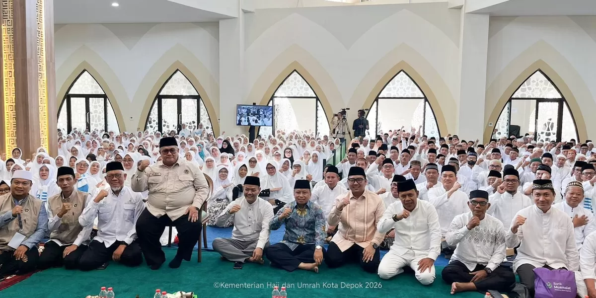 Proses manasik haji di Depok. (ist)