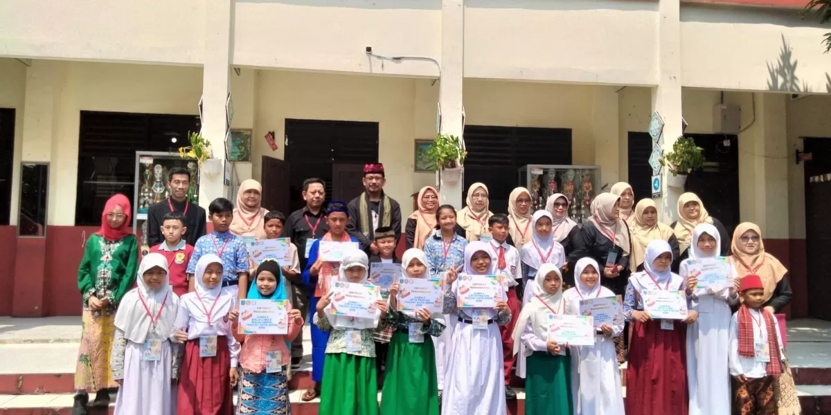 Para juara Felsi 2026 tingkat Kota Depol, yang di laksanakan di di SDN Depok Jaya 1. (ANDIKA EKA/RADAR DEPOK)