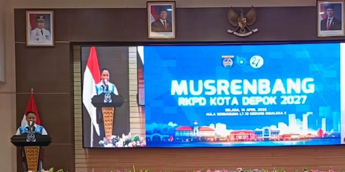 Walikota Depok, Supian Suri, membuka Musrenbang RKPD 2027, Selasa (14/4).  (ALDY RAMA/RADAR DEPOK)