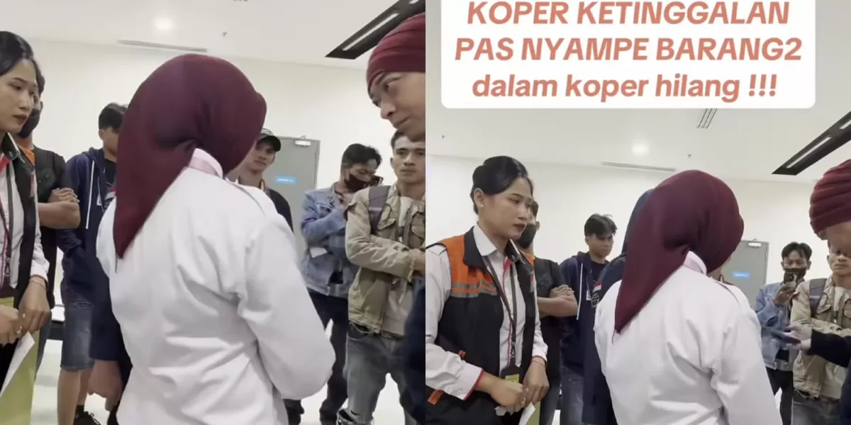 Bikin Heboh! Koper Penumpang NAM Air Lupa Dinaikkan ke Pesawat, Video Emosi Penumpang Ditonton 11 Juta Kali (Kemarahan penumpang pesawat NAM Air saat koper bagasi tertinggal. (TikTok/arkarkhiiiii))